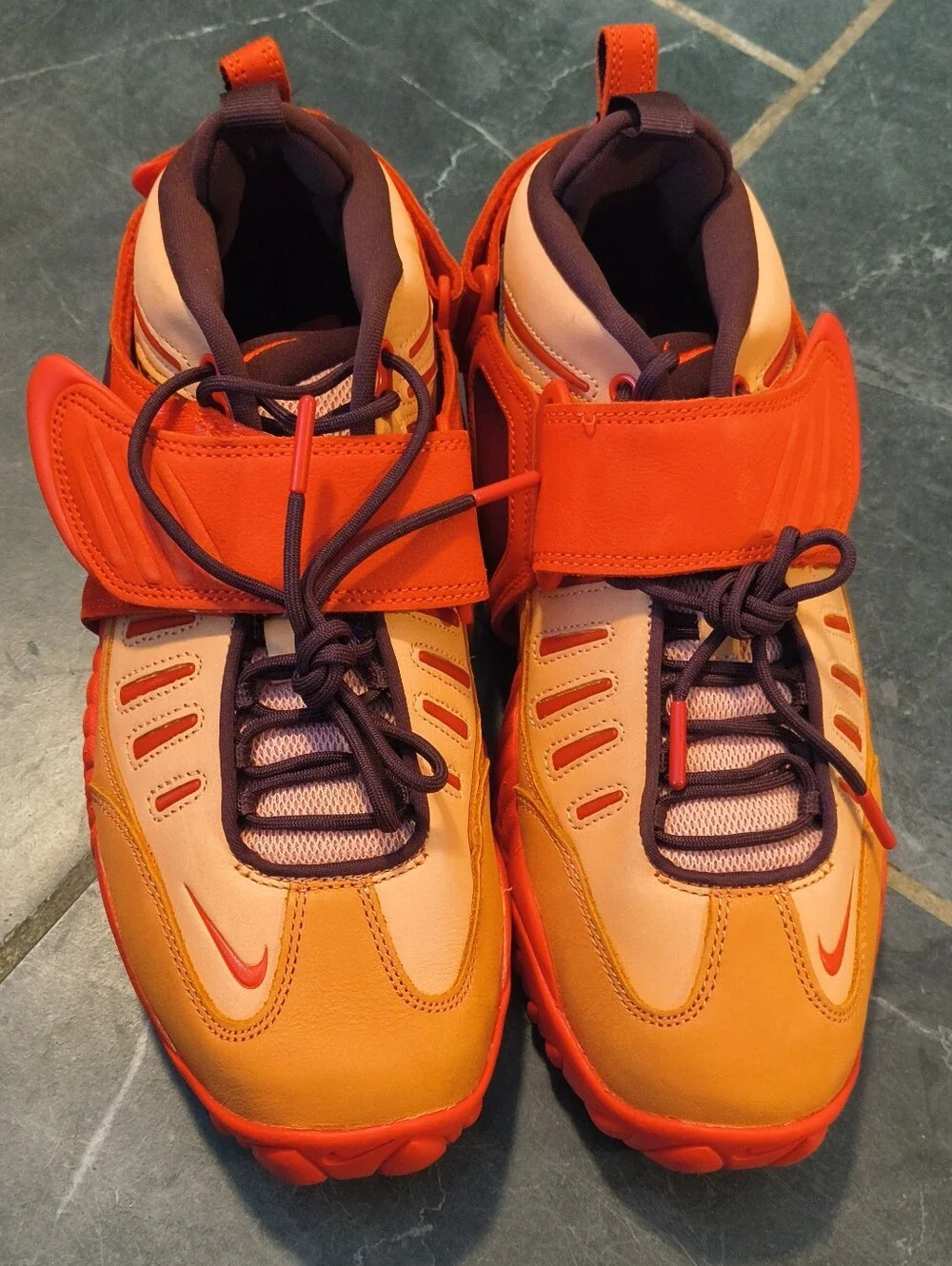 Nike Men Orange & Purple Athletic Sneakers